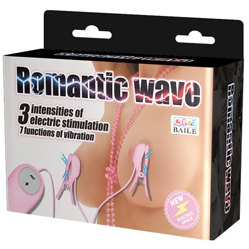 Baile Titreşimli Elektro Şoklu Meme Ucu Vibratörü Pembe BI-014648