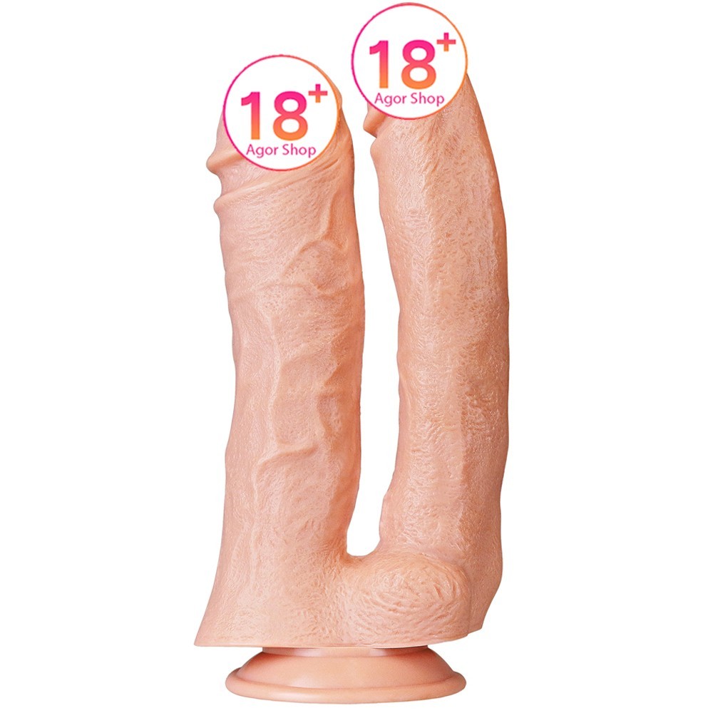 Lovetoy 12'' Realistic Mega Double Dildo 33 Cm Çift Taraflı Realistik Penis LV111013