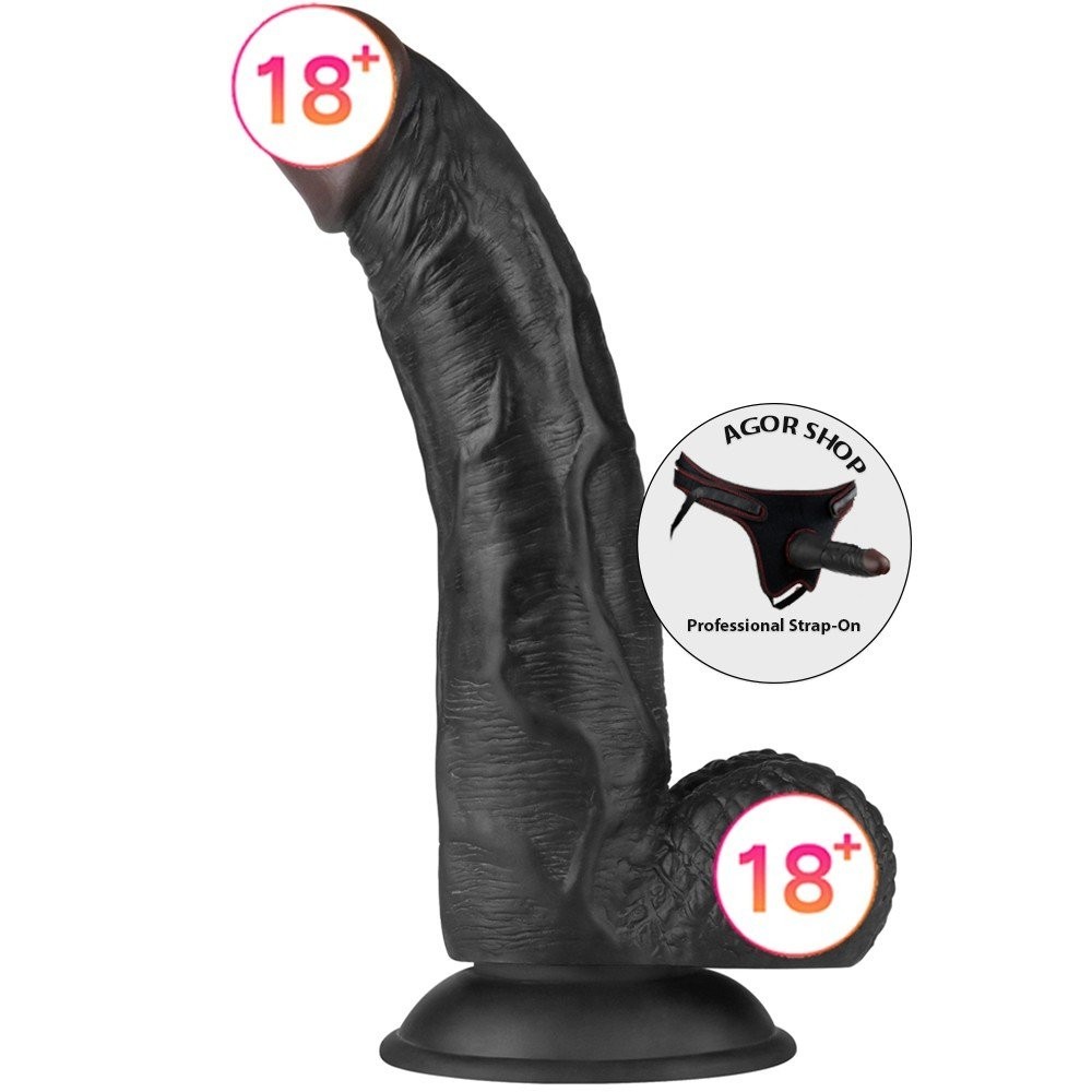 Lovetoy Easy Strapon 21 cm Strapon Kemerli Zenci Penis LV715028