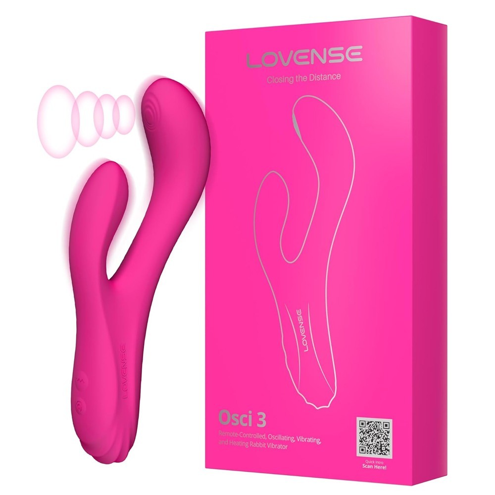 Lovense Osci 3 App-Controlled Oscillating Hareketli ve Isıtmalı Rabbit Vibratör