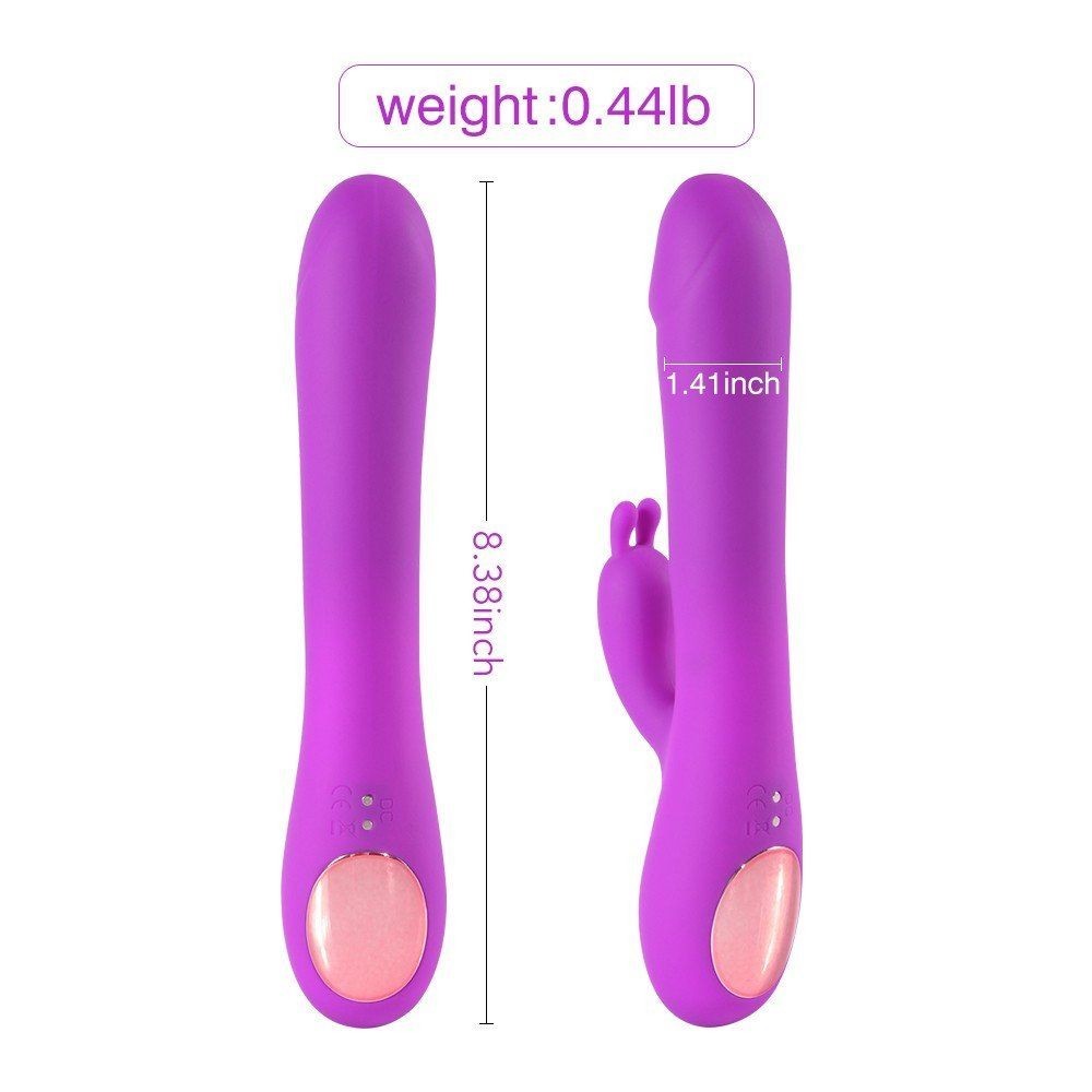 Shequ Matt Oynar Başlı G-Bölgesi ve Klitoris Uyarıcı Şarjlı Rabbit Vibratör SQ-V10091