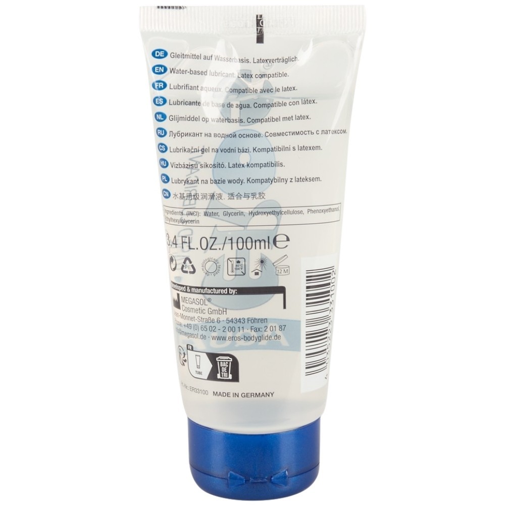 Eros Aqua Water-Based 100 Ml Su Bazlı Kayganlaştırıcı Jel