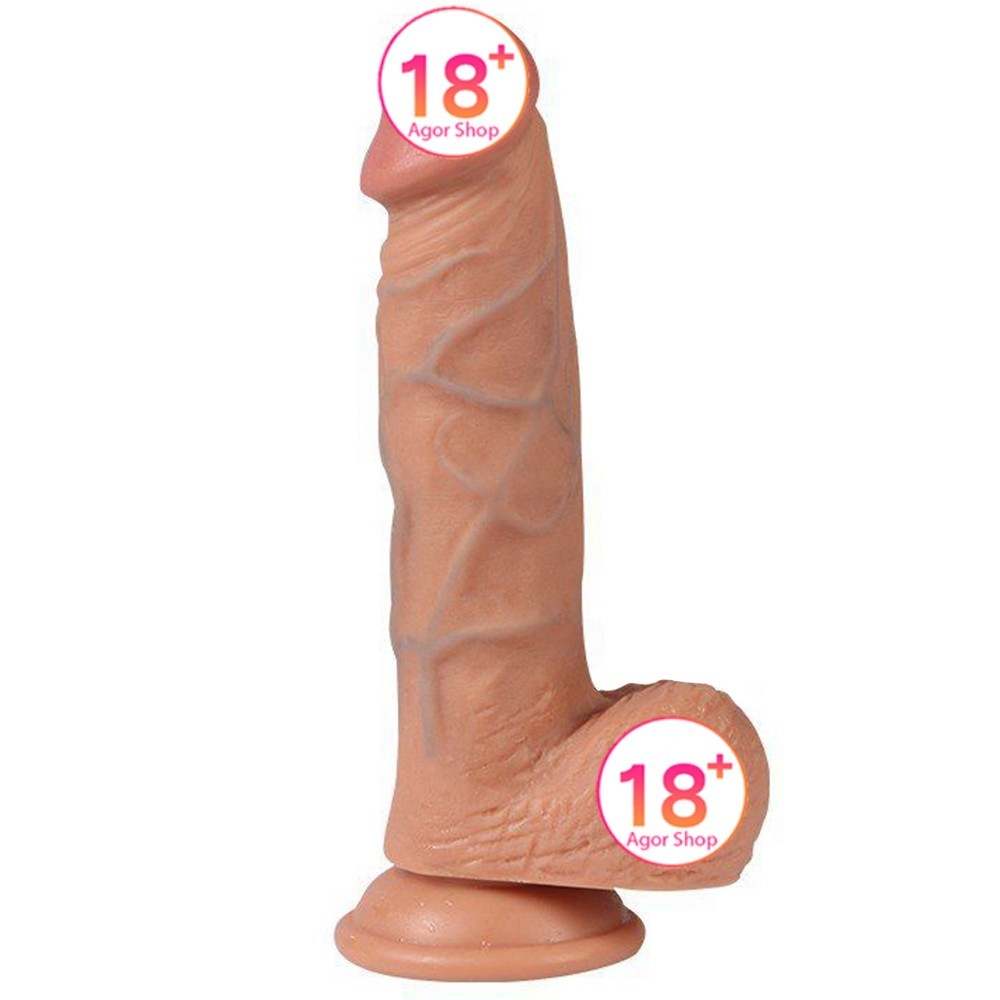Shequ Dildo Series Hans Blue Vein Çift Katmanlı Realistik Penis SQ-WBC10012