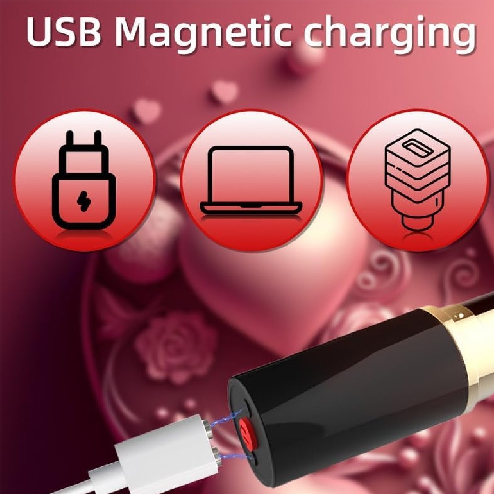 bAŞKa Lipstick 10 Mod Şarjlı Ruj ve Dil Vibratör