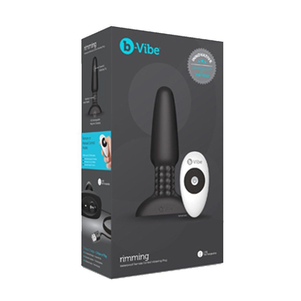 B-Vibe Rimming Remote Control Anal Plug 2-Black