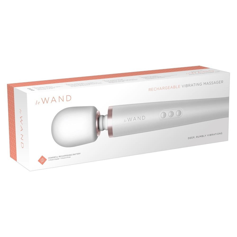 Le Wand Rechargeable Body Massager White Masaj Wand Vibrator