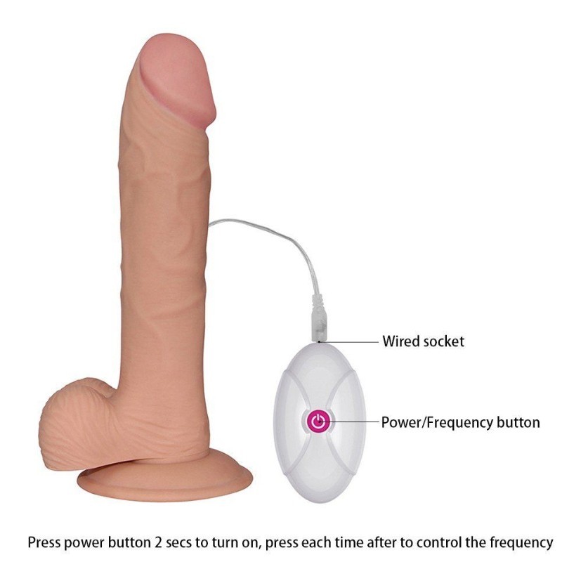 Lovetoy The Ultra Soft Dude 23 Cm Realistik Vibratör LV1096