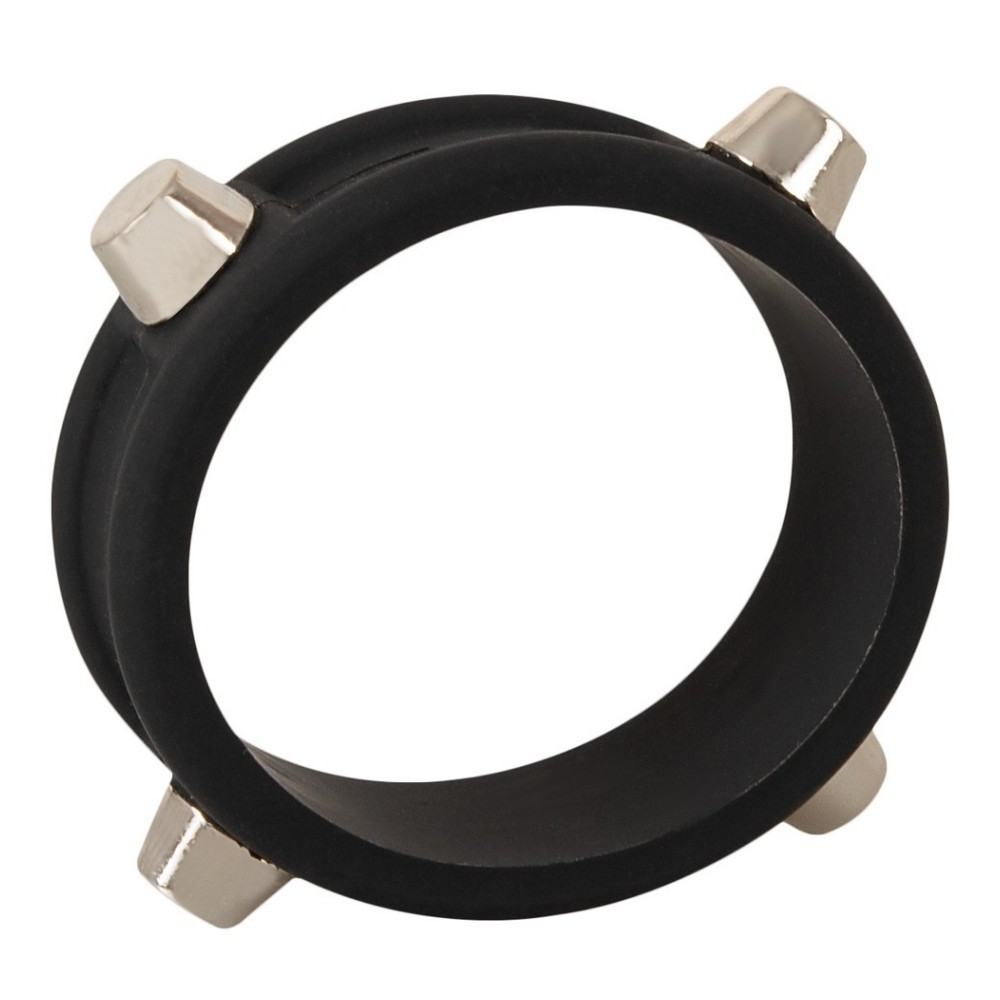 Rebel Men's Gear Cock Ring With Studs Penis Halkası