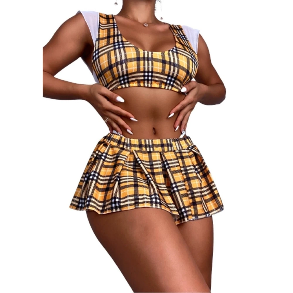 Başka Fantasy Wear Ekose Fantezi Öğrenci Kostümü