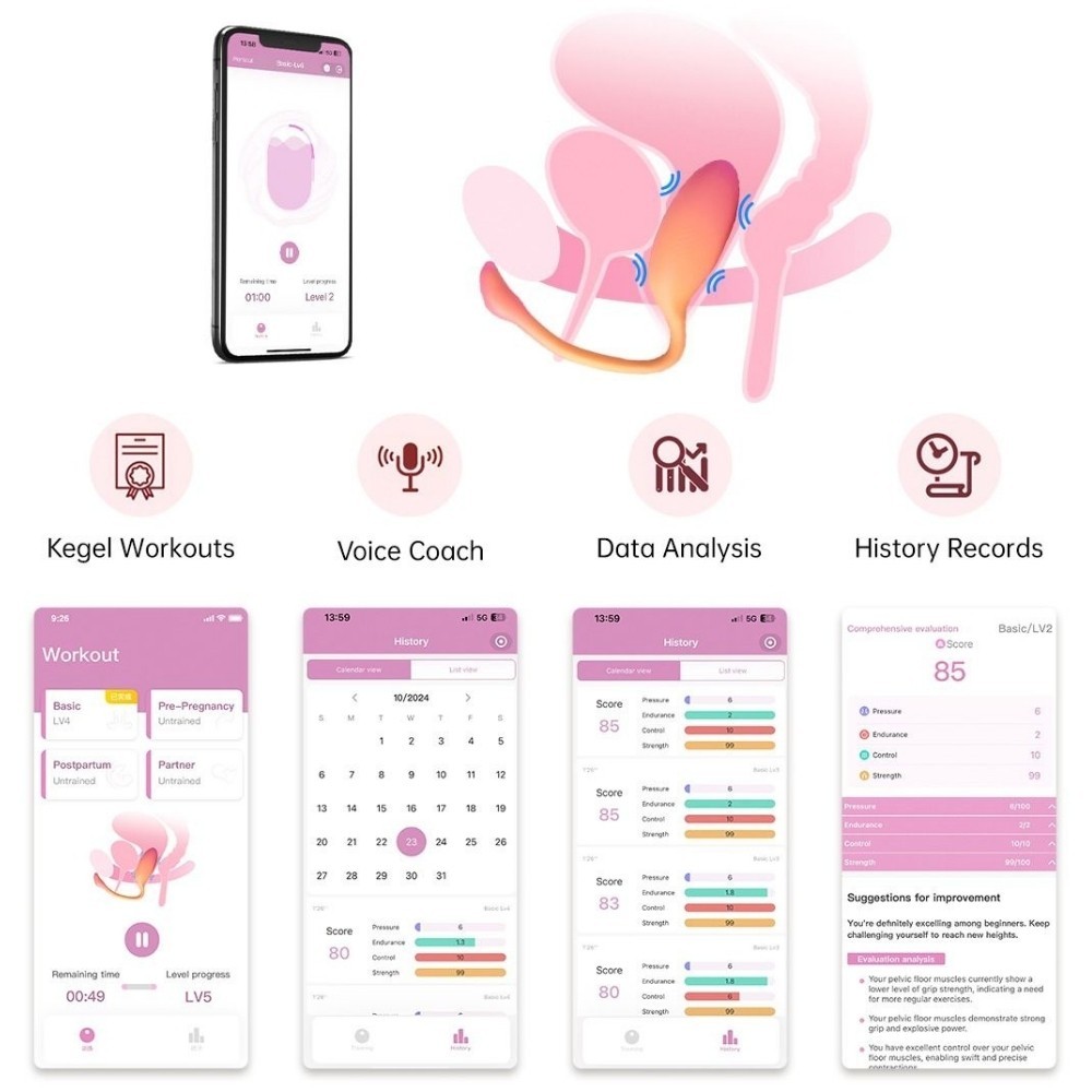 Magic Motion Flamingo Max Vibrating Egg Giyilebilir Telefon Kontrollü Vibratör