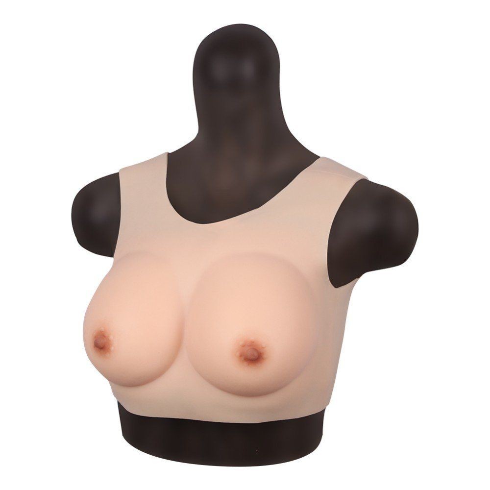 bAŞKa Bodysuit Crossdresser Askılı Silikon Giyilebilir Göğüs Cup D