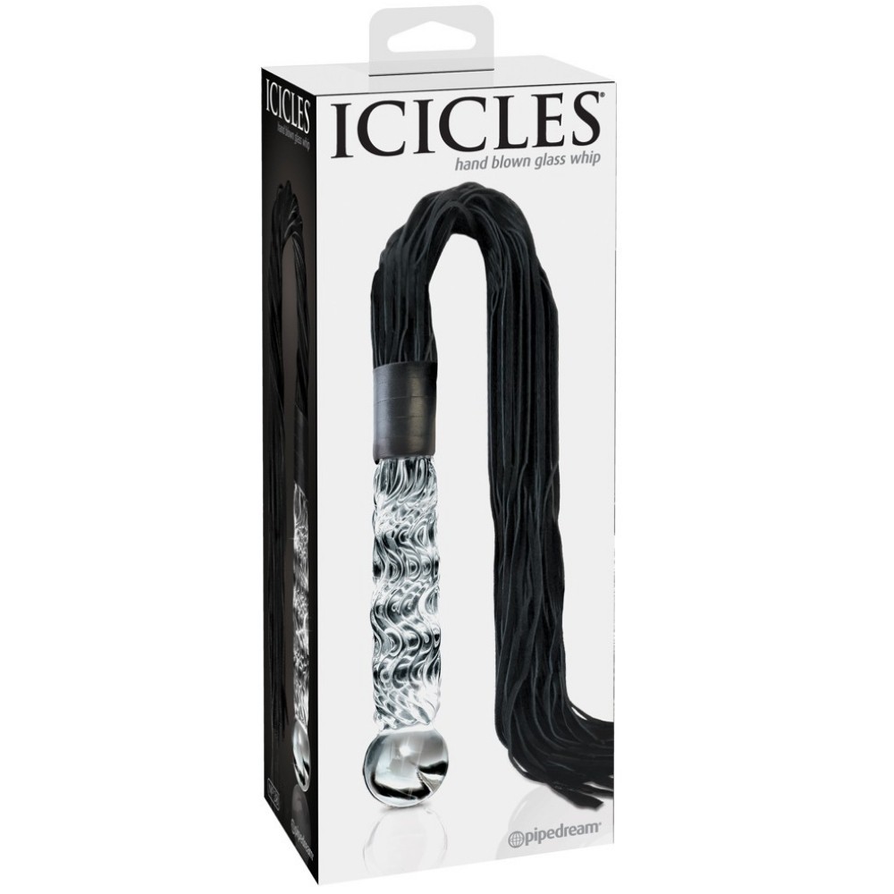 Pipedream İcicles Hand Blown Glass Whip Cam Kırbaç