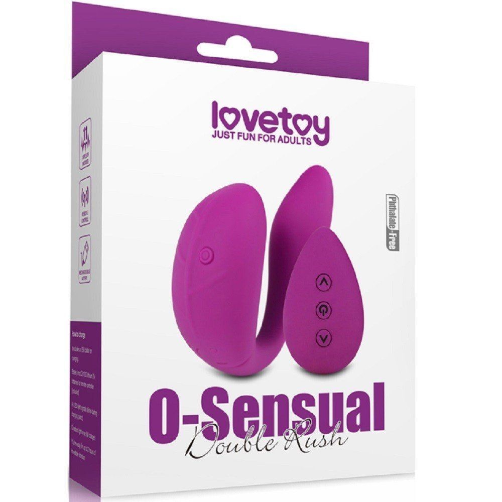 Lovetoy O-Sensual Double Rush Çiftlere Özel Uzaktan Kumanda Vibratör LV431212
