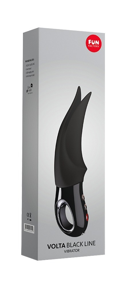 Fun Factory Volta Black Line Clitoris and Nipple Stimulator Vibrator