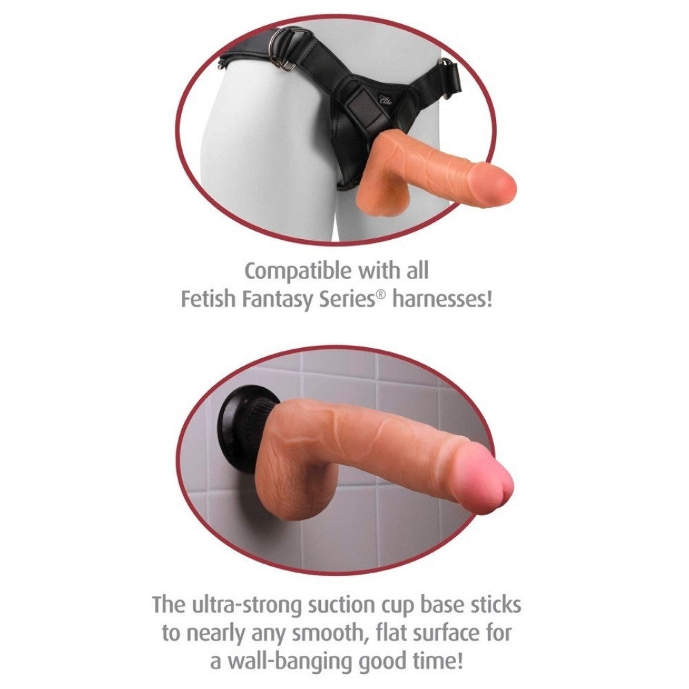 Pipedream Real Feel Deluxe No. 1 22 cm Vantuz Titreşimli Yapay Penis