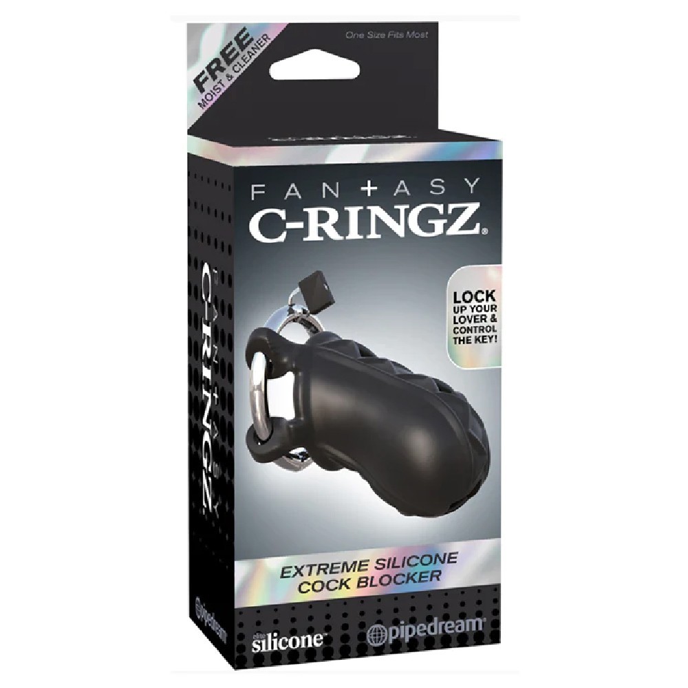Pipedream Fantasy C-Ringz Extreme Silicone Cock Blocker Penis Kafesi