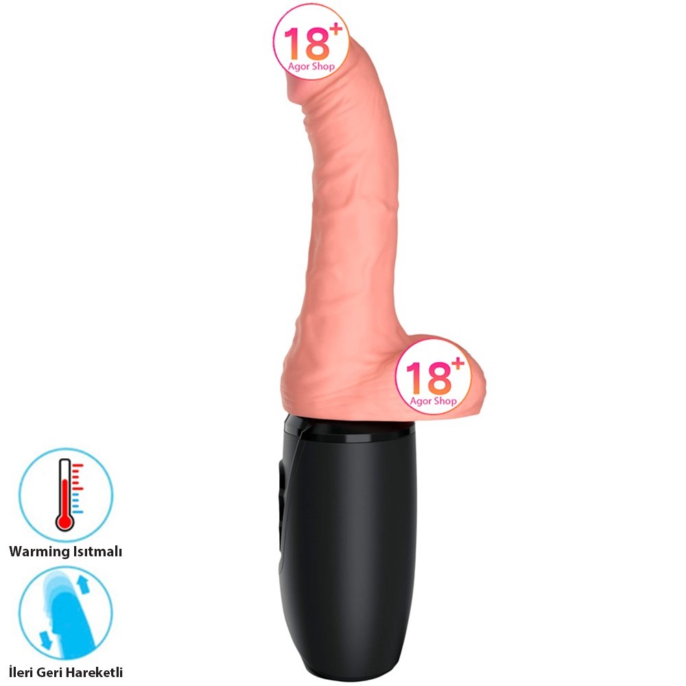 Pipedream King Cock Plus Triple Threat 6.5 Inch Isıtmalı ve İleri Geri Hareketli Penis