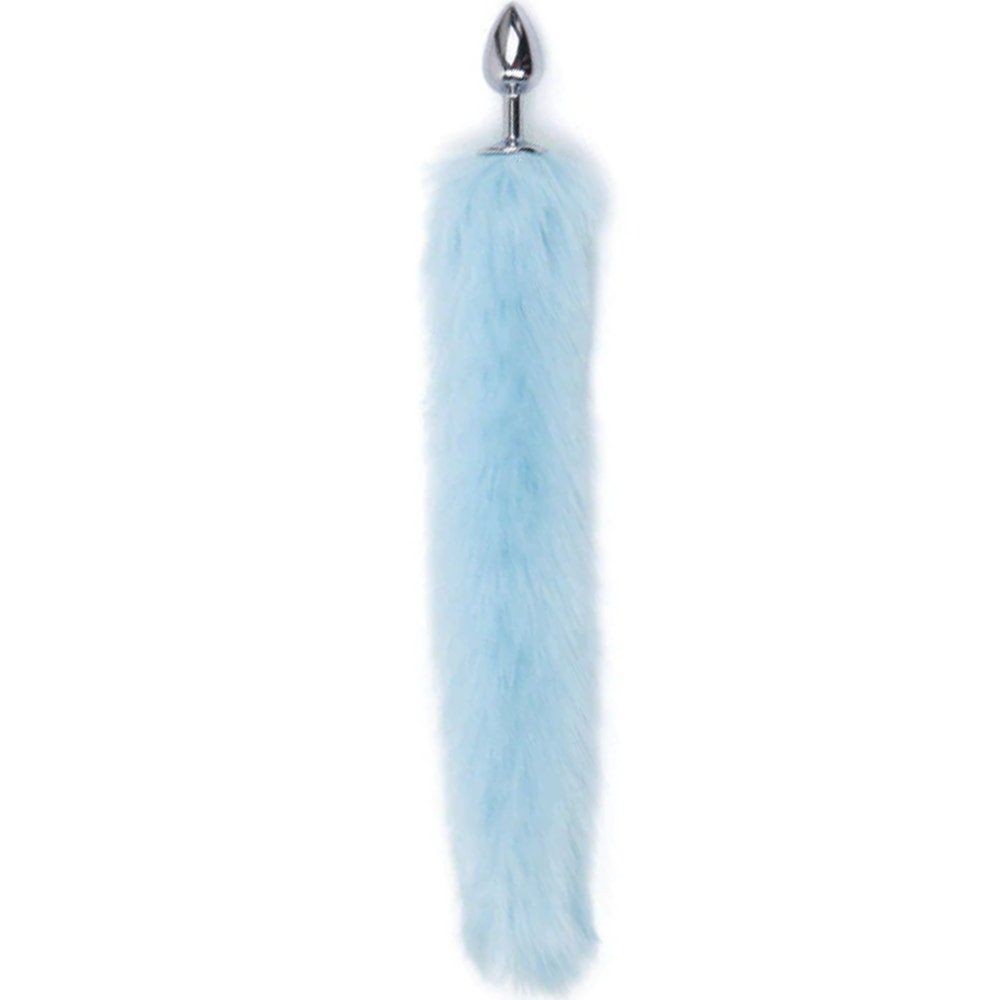 bAŞKa Anal Play Tail Butt Small Metal Kuyruklu Anal Plug-Blue