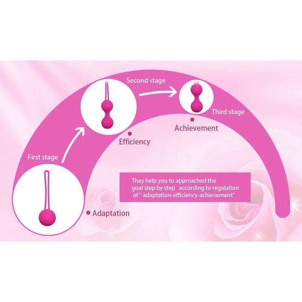 bAŞKa Kegel Benwa Ball Medikal Silikon Metal Jiggle Kegel Top-Mor