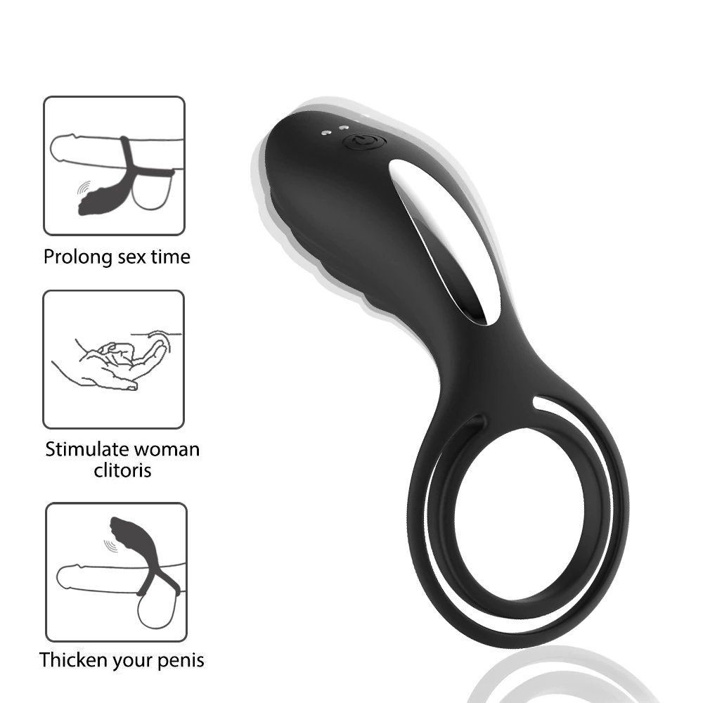 bAŞKa Muui Clitoral Orgasm Ring Uzaktan Kumanda Titreşimli Penis Halkası