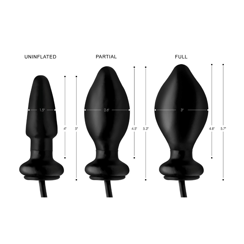 bAŞKa Anal Fantasy Flexible Silicone İnflatable Şişirilebilir Anal Plug