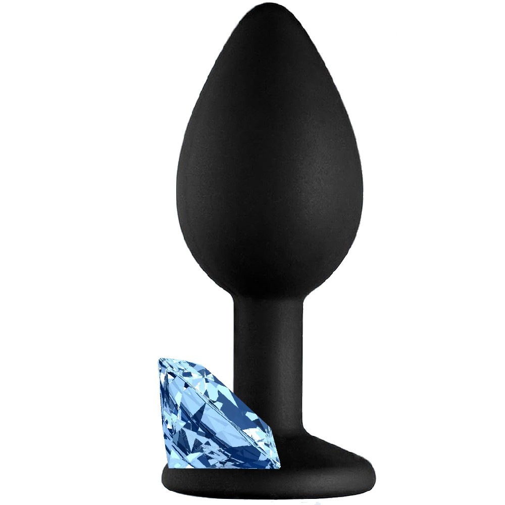 bAŞKa Anal Fantasy Silicone Black Taşlı Silikon Anal Plug