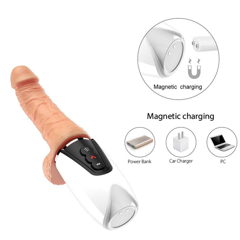 Dibe Sex Massager Sex Machine Isıtmalı İleri Geri Vibratör