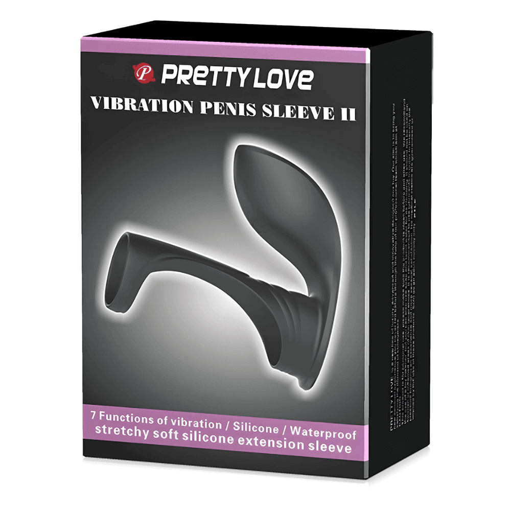 Pretty Love Vibration Penis Sleeve II Stretchy Titreşimli Penis Halkası