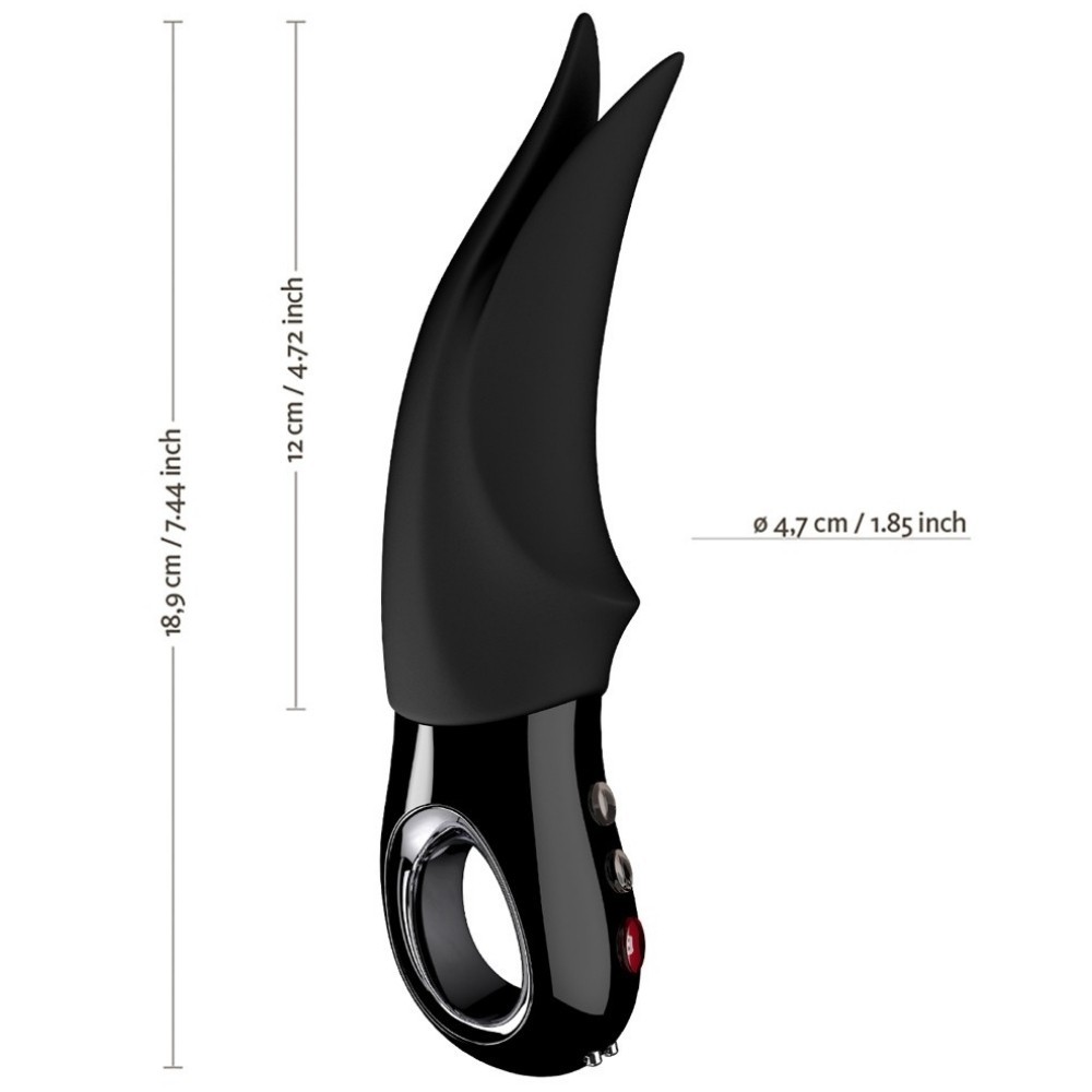 Fun Factory Volta Black Line Clitoris and Nipple Stimulator Vibrator