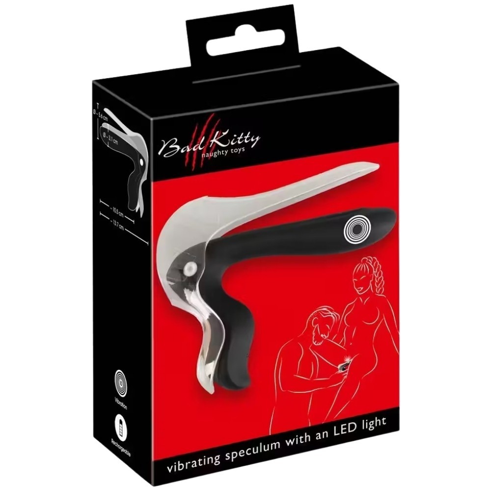 Bad Kitty Vibrating Speculum With An Led Light Titreşimli Spekulum