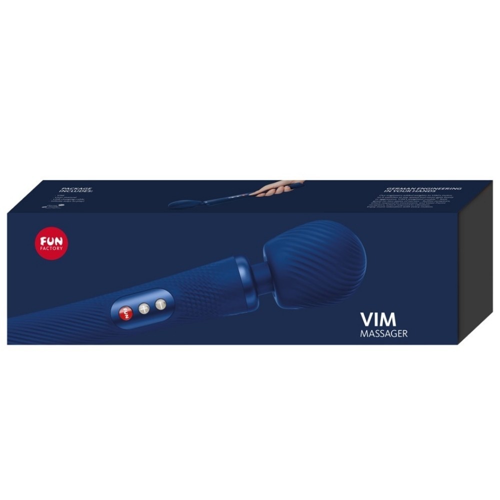 Fun Factory Vım Premium Massager Masaj Wand Vibratör Blue