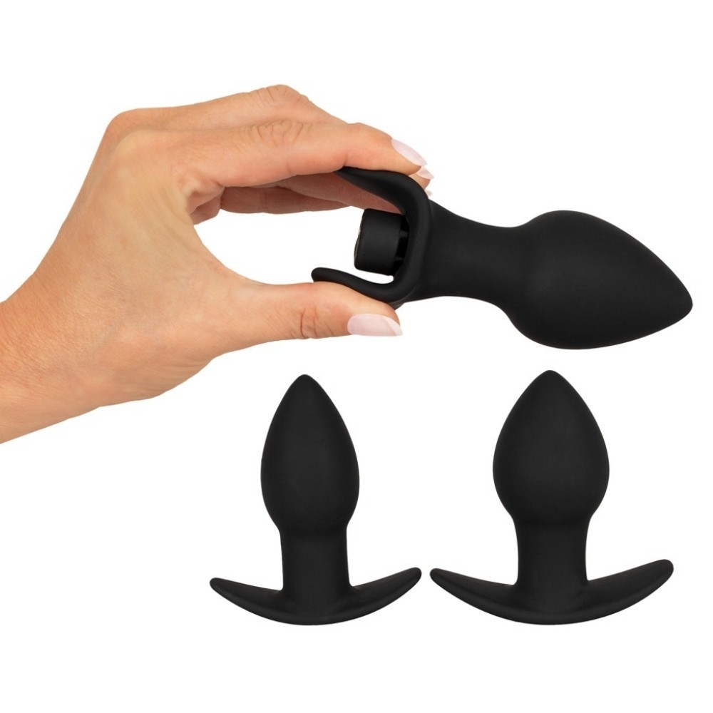 Black Velvets Butt Plug Set Titreşimli Anal Plug Set