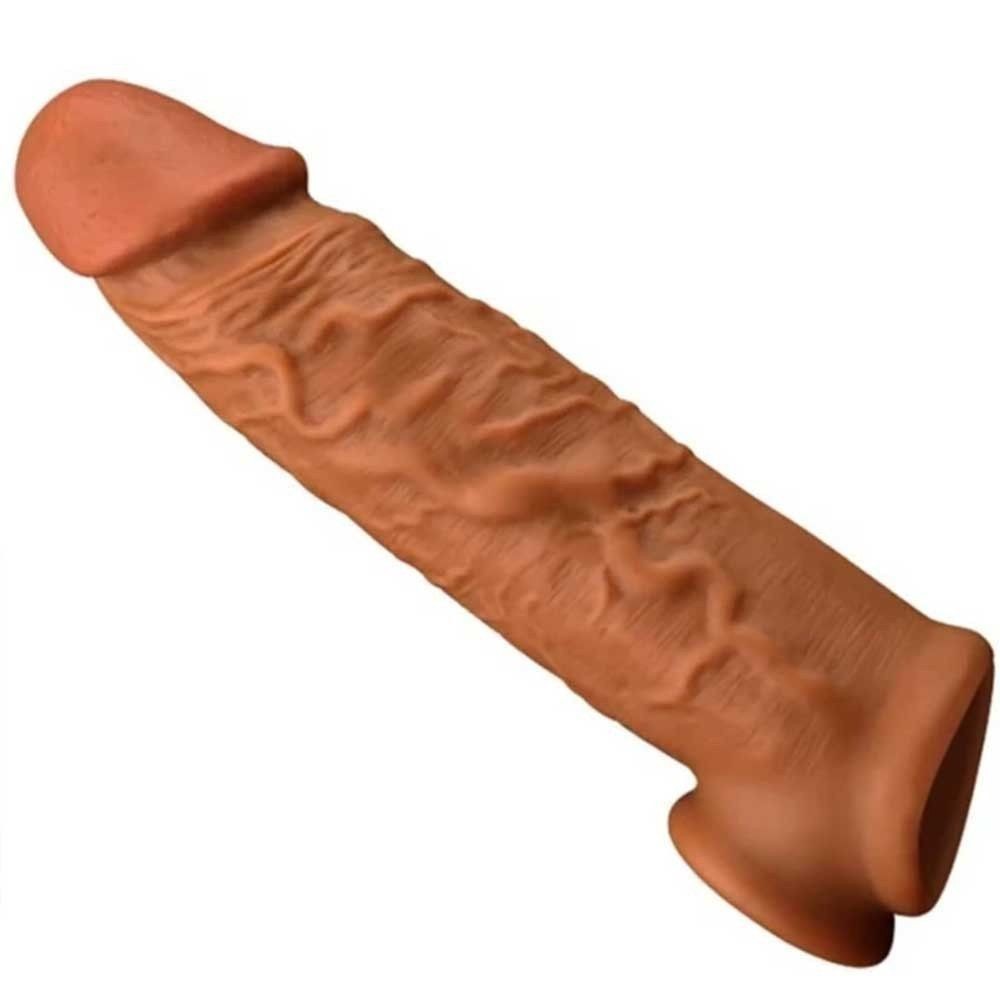 bAŞKa Mega Enlarger Penis Sleeve Testik Destekli Penis Kılıfı