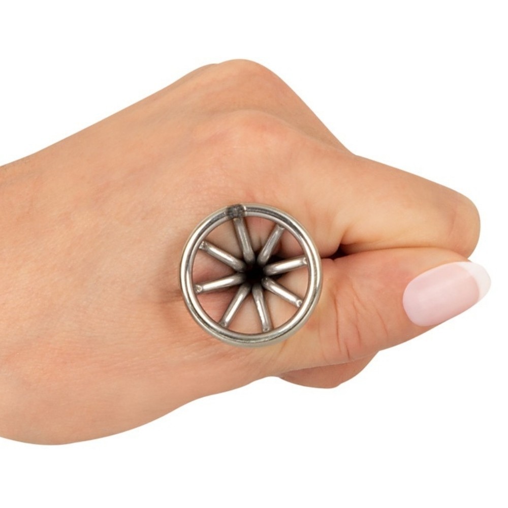Anos Finest Butt Wear Metal Cage Butt Plug 6.8 Cm