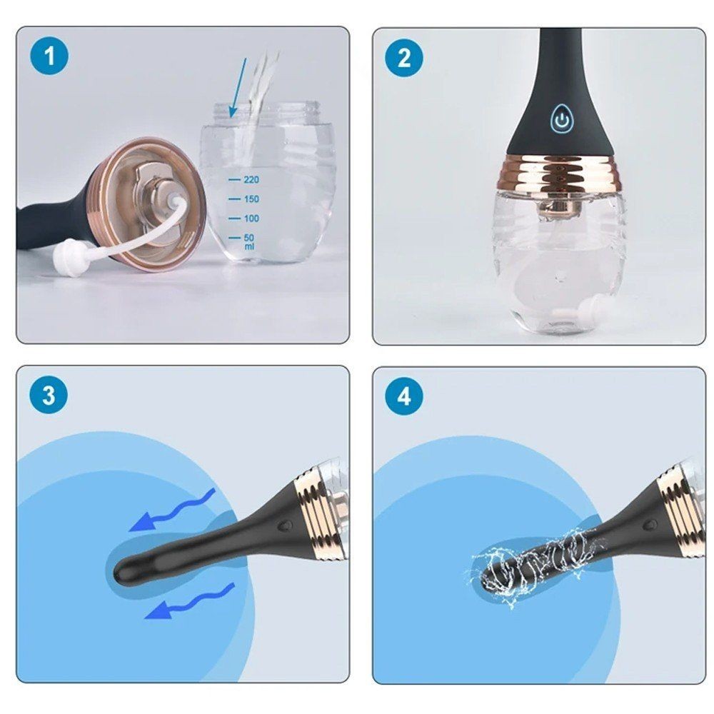 bAŞKa Enema Bulb 3 Hız Otomatik Anal Duş Temizlik Pompası