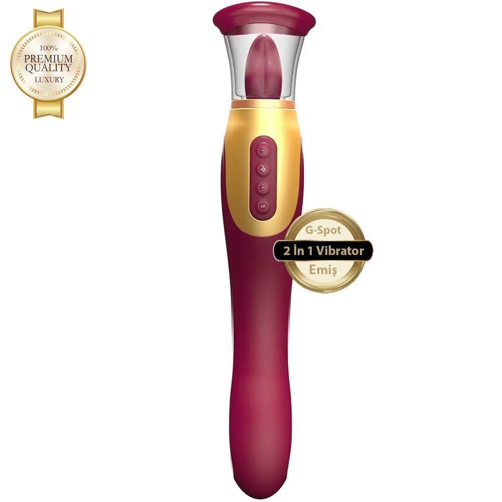 bAŞKa Luxury Tongue Vibe 2 İn 1 G-Spot ve Dil Vibratör