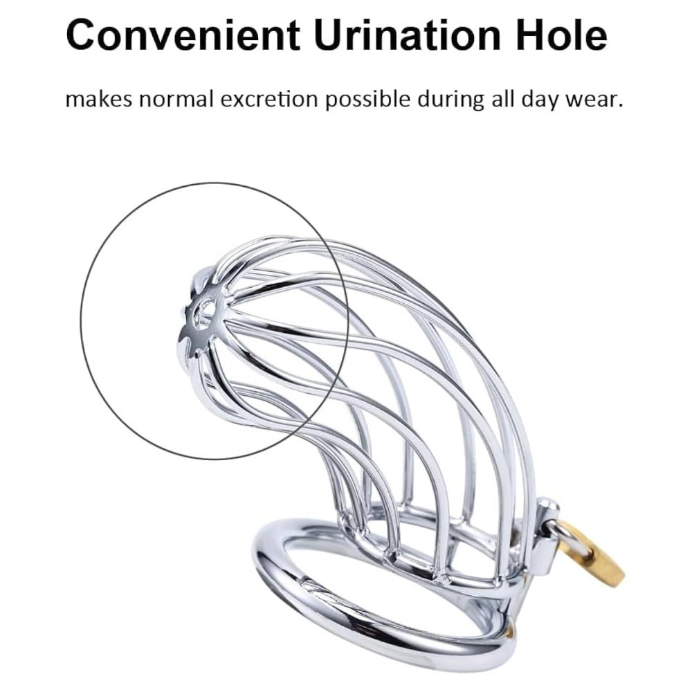 bAŞKa Master Male Chastity Breathable Cage Nefes Alınabilir Penis Kilidi 50 mm