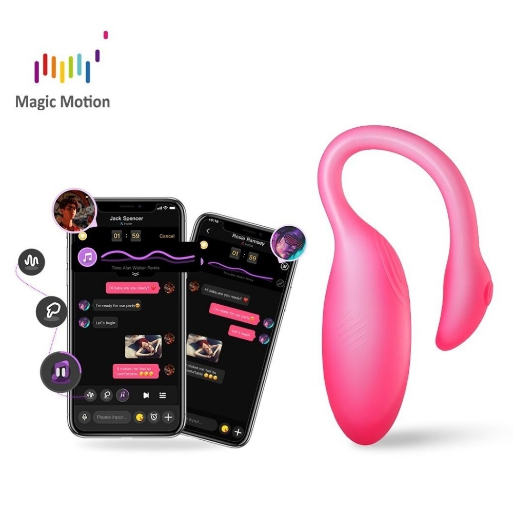 Magic Motion Flamingo Max Vibrating Egg Giyilebilir Telefon Kontrollü Vibratör