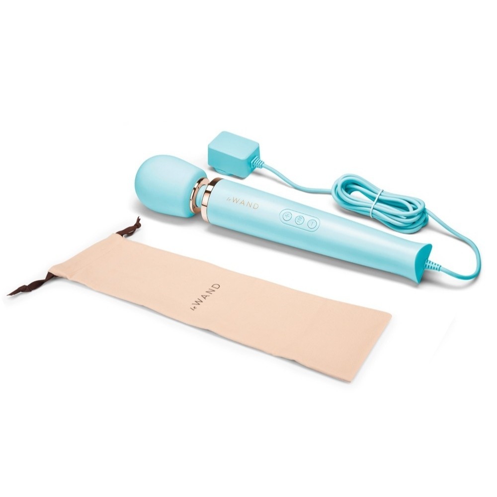 Le Wand Powerful Plug-In Vibrating Body Massager Blue