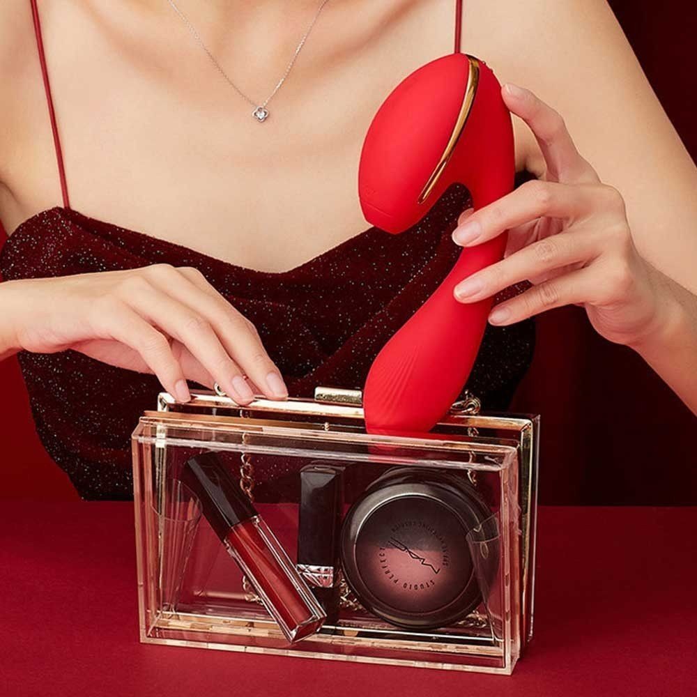 KissToy Tina 6 İn 1 Arada Isıtmalı Titreşimli Emiş Güçlü Vibratör