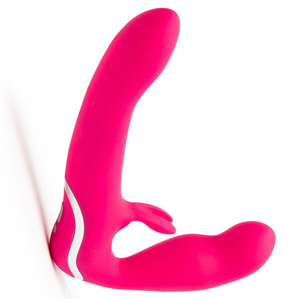 Happy Rabbit Strapless Strap-On Rabbit Pink Vibratör