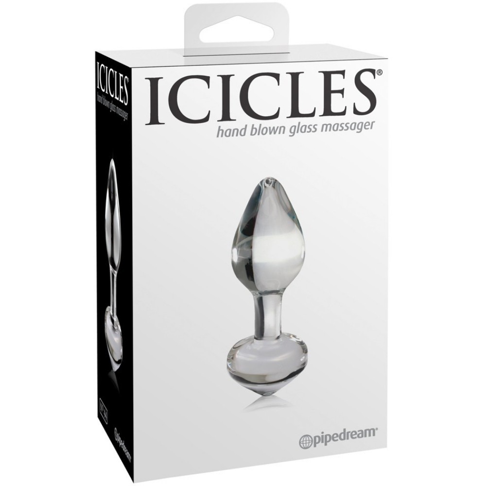Pipedream İcicles No.44 Hand Blown Glass Massager Cam Plug