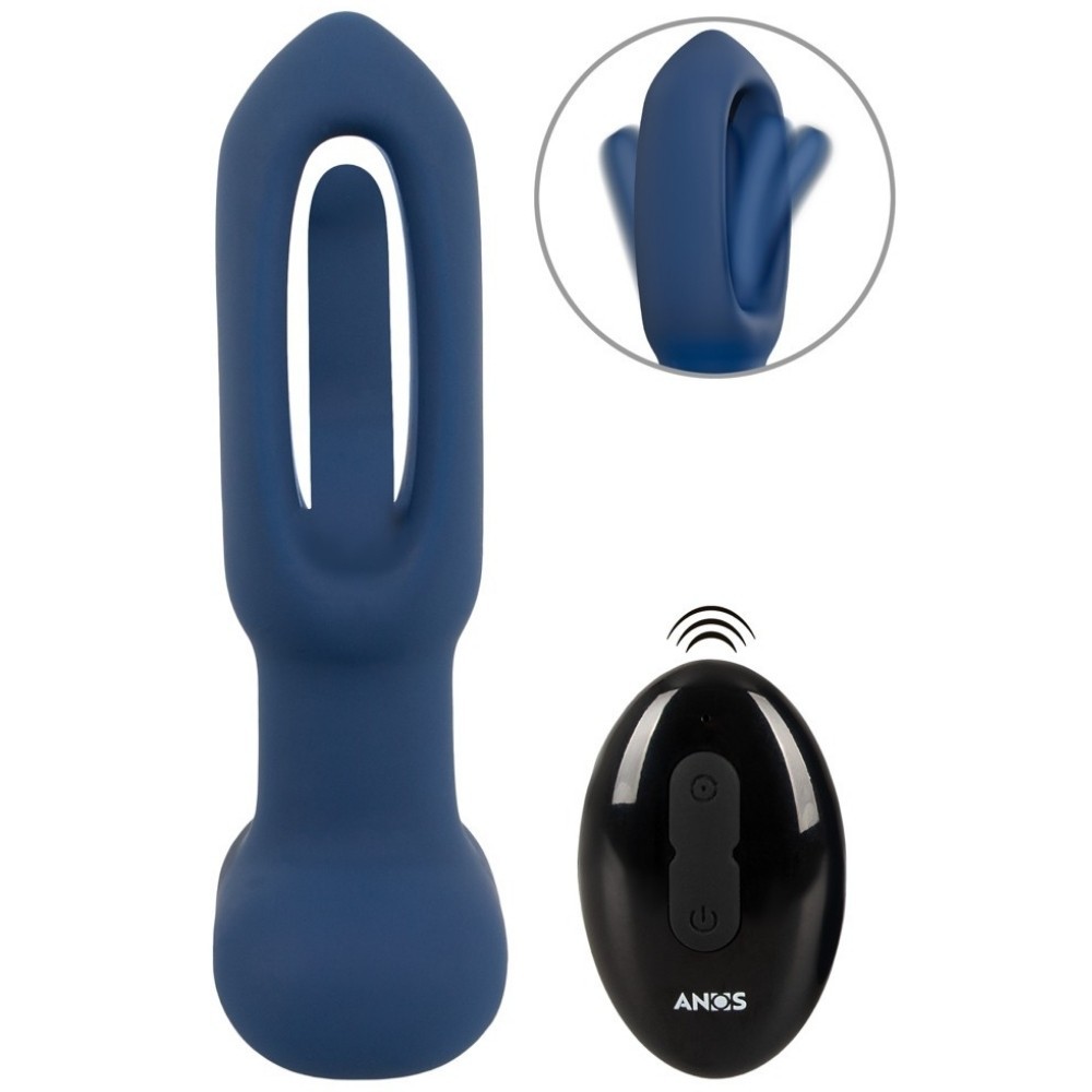 Anos Finest Butt Wear Remote Control Flicking Tongue Butt Anal Plug ve Anal Vibrator