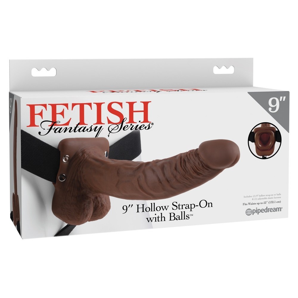 Pipedream Fetish Fantasy Series 9 Inch Hollow Strap-On With Balls