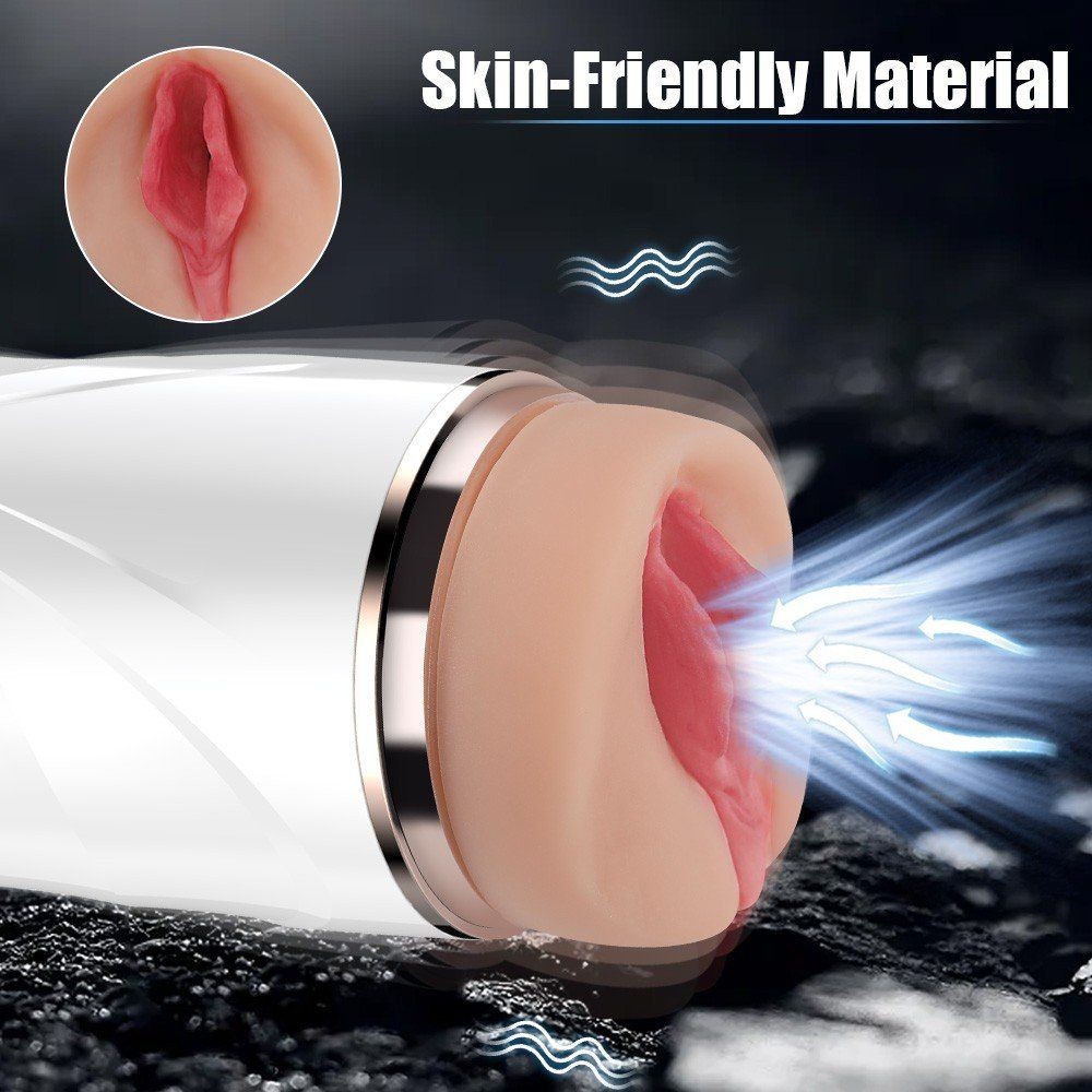 Shequ Riley Suction Emiş Güçlü 7 Mod Titreşimli Realistik Vajina SQ-MA70064