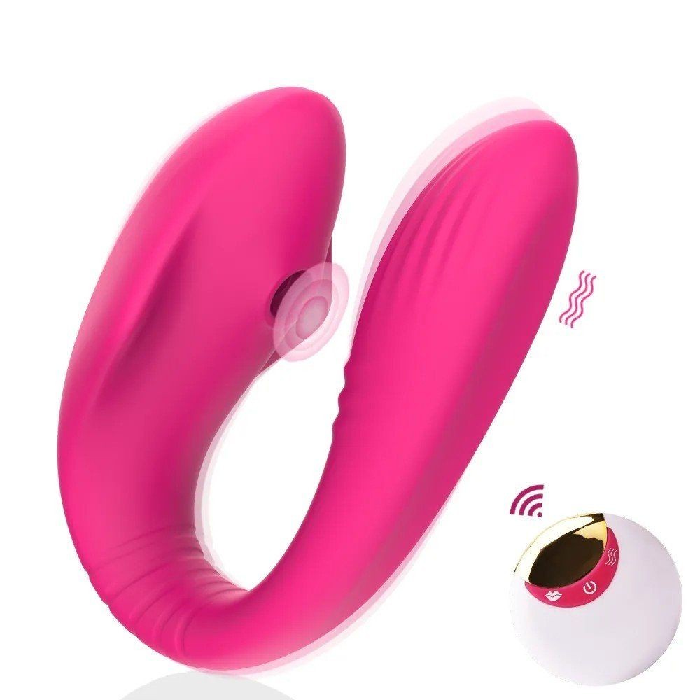 bAŞKa Wearable Sucking Vibe Couples Emiş Güçlü Giyilebilir Partner Vibratör