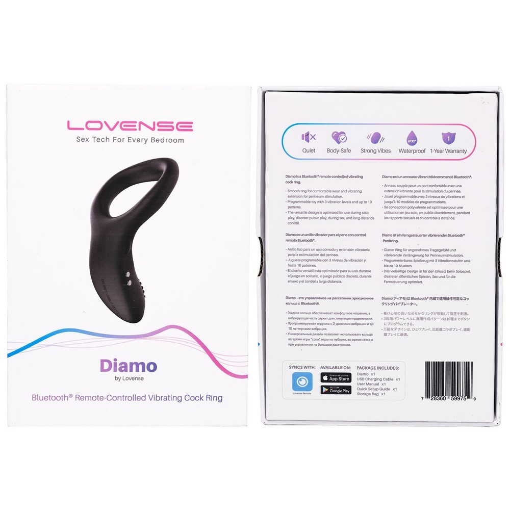 Lovense Diamo Cock Ring Telefon Kontrollü Penis Halkası