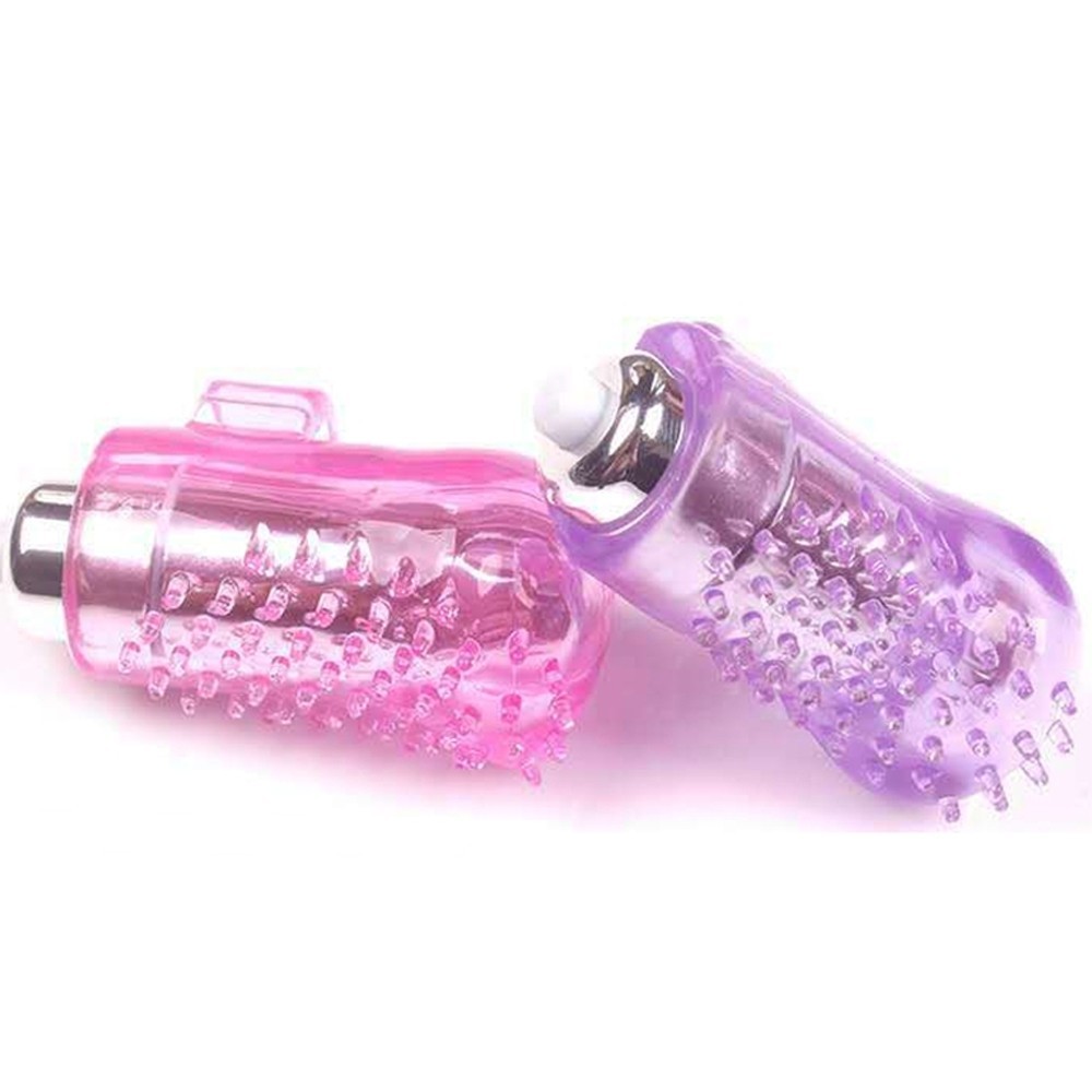 bAŞKa Finger Vibe Silicone Purple Tırtıklı Parmak Vibratör