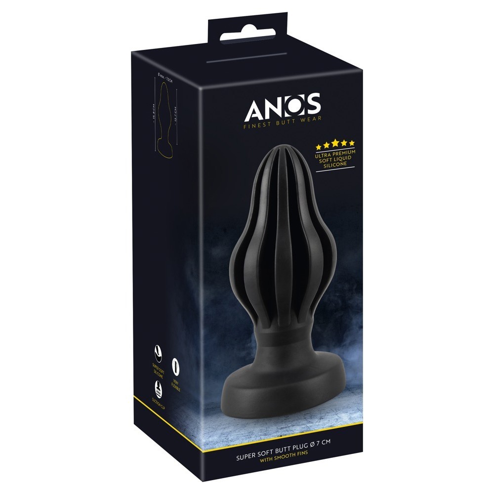 Anos Finest Butt Wear 7 cm Liquid Silicone Soft Silikon Anal Plug