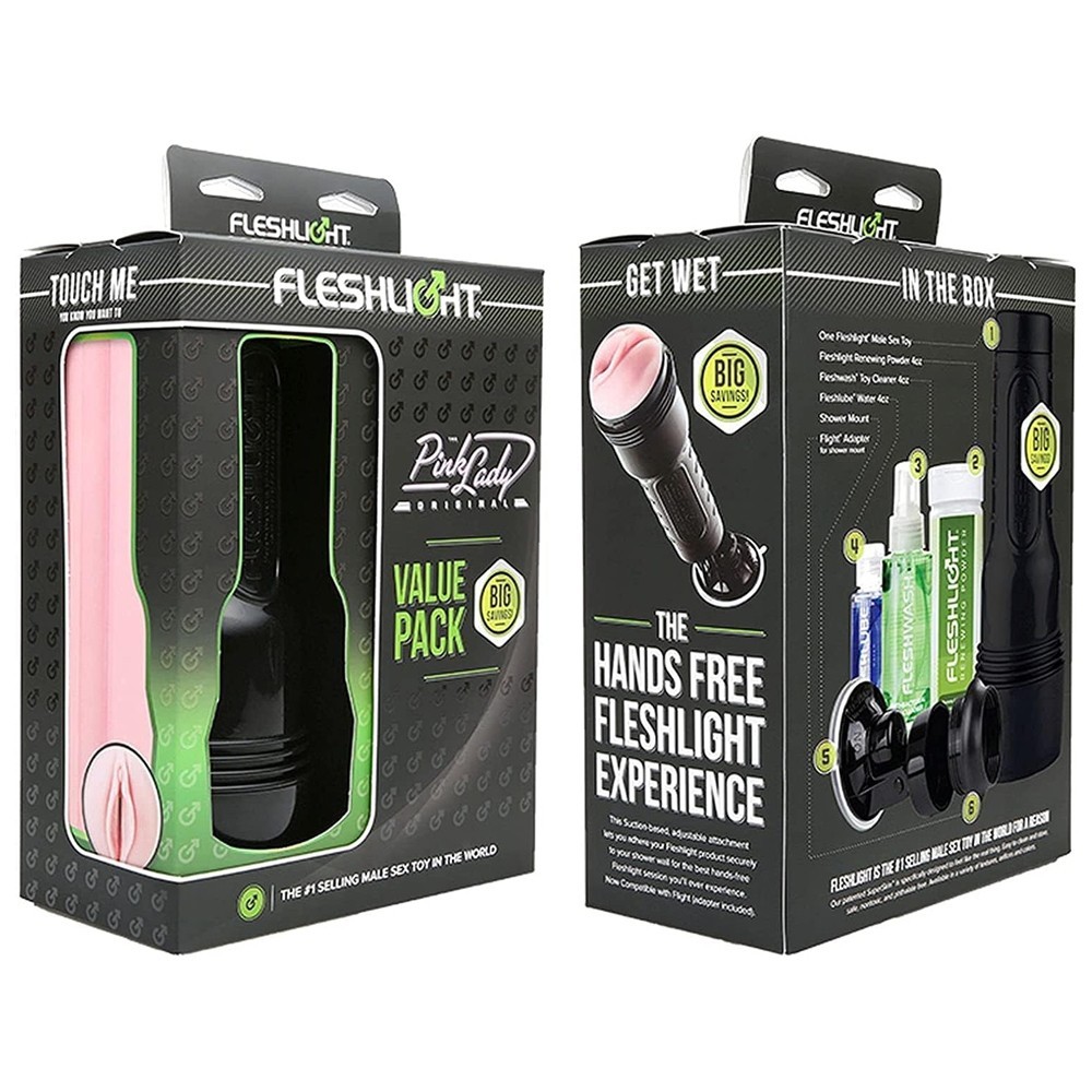 Original Fleshlight Girls Pink Lady Value Pack Vantuzlu Vajina Mastürbatör